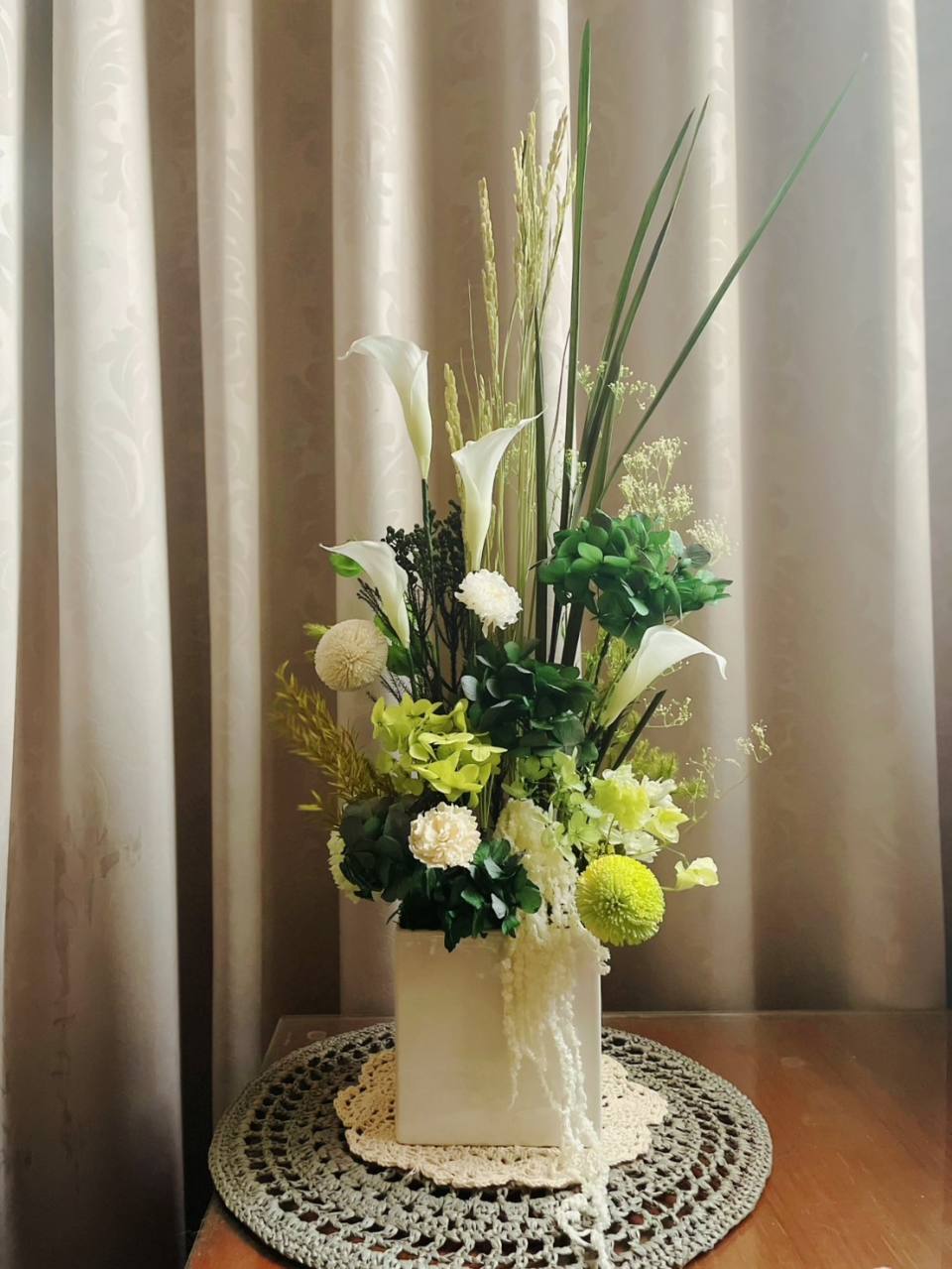 【永生花禮】大尺寸海芋綠植永生花禮/開幕升遷花禮/祝賀花禮#A-812 圖片