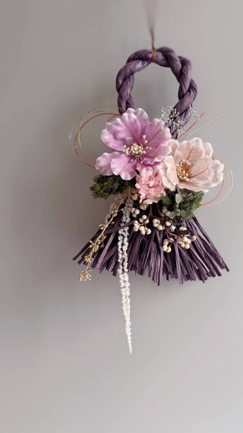 新年注連繩+恆美永恆花