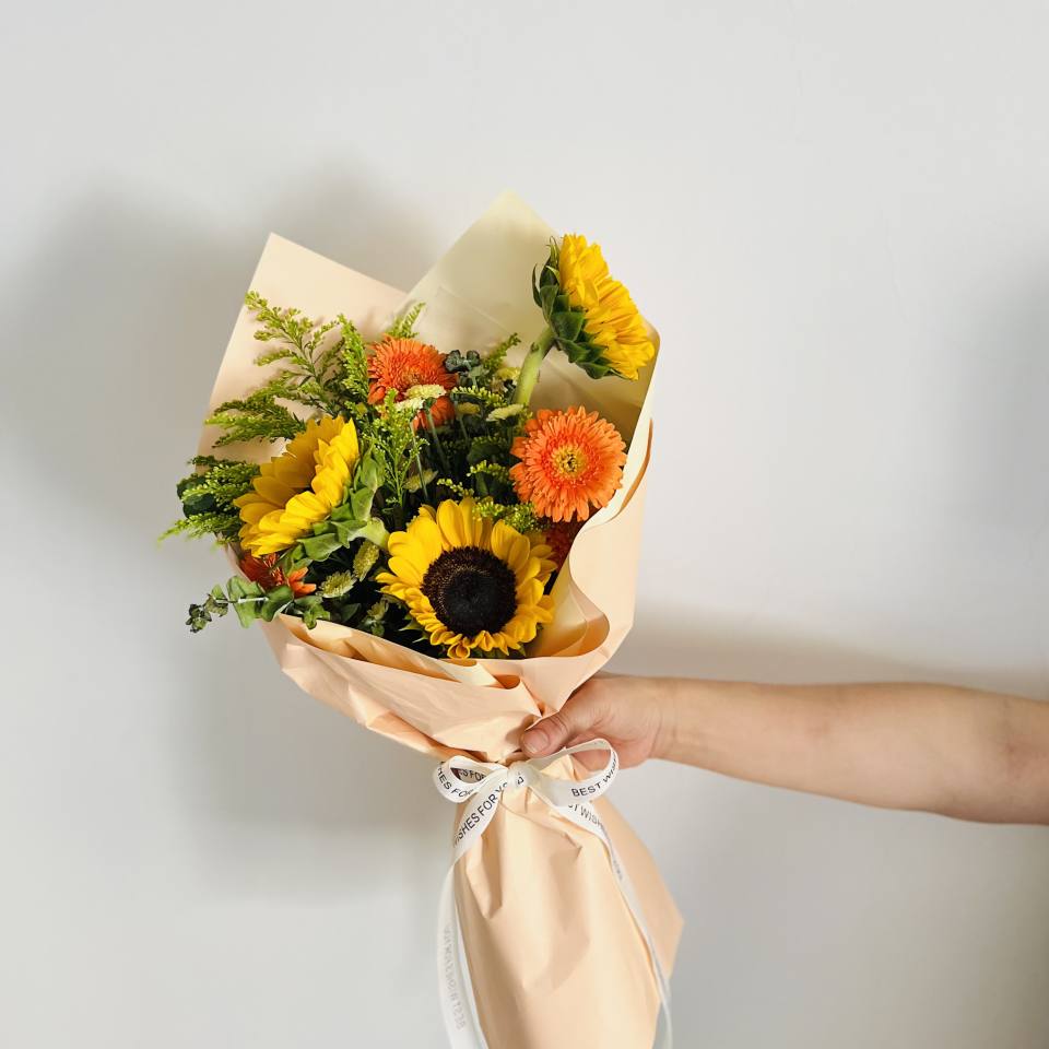 畢業花束— 迎向未來！向日葵3支組超值特惠花束！_1photo