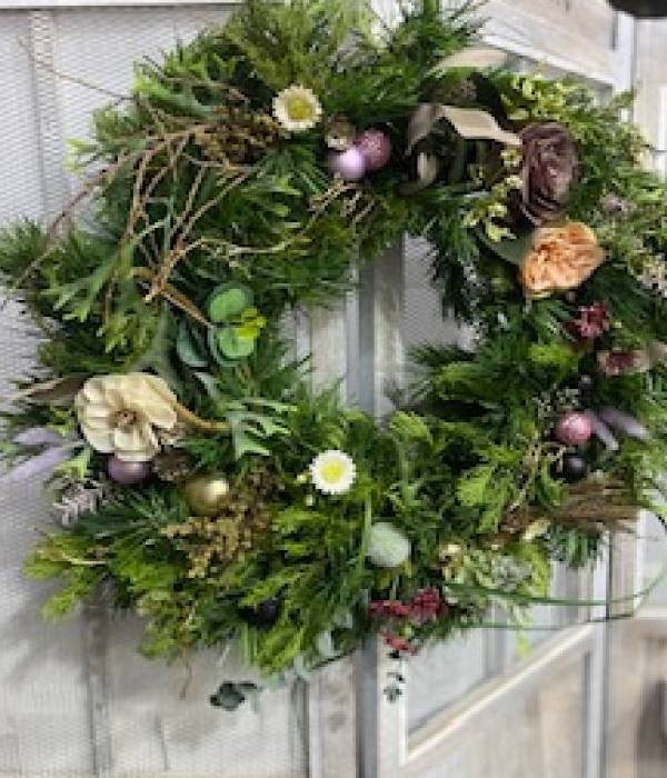 浪漫耶誕花圈+KAREN FLOWER STUDIO