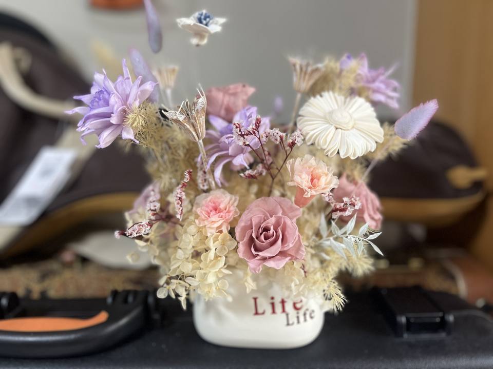 中秋節教師節桌花-實拍圖片