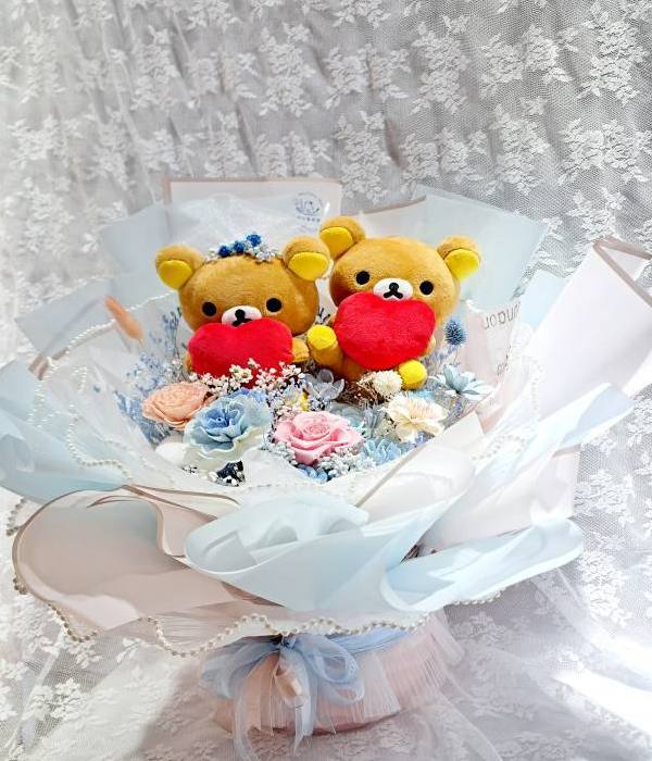 永生花求婚花束+貝拉公主花藝