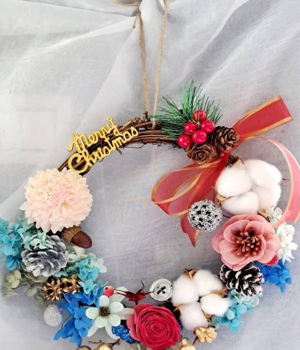 聖誕永生花圈（大）_18photo