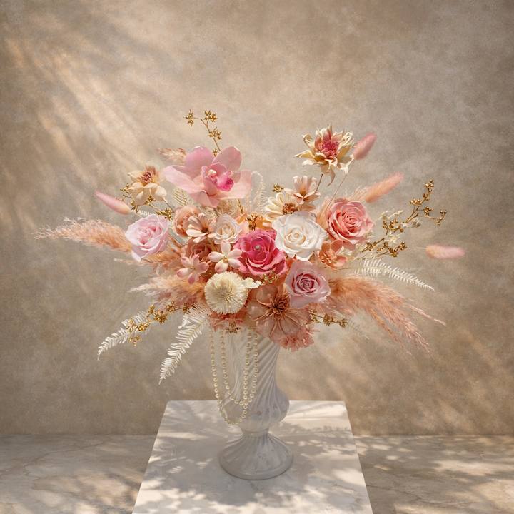 柔光典藏 蝴蝶蘭永生花-實拍圖片