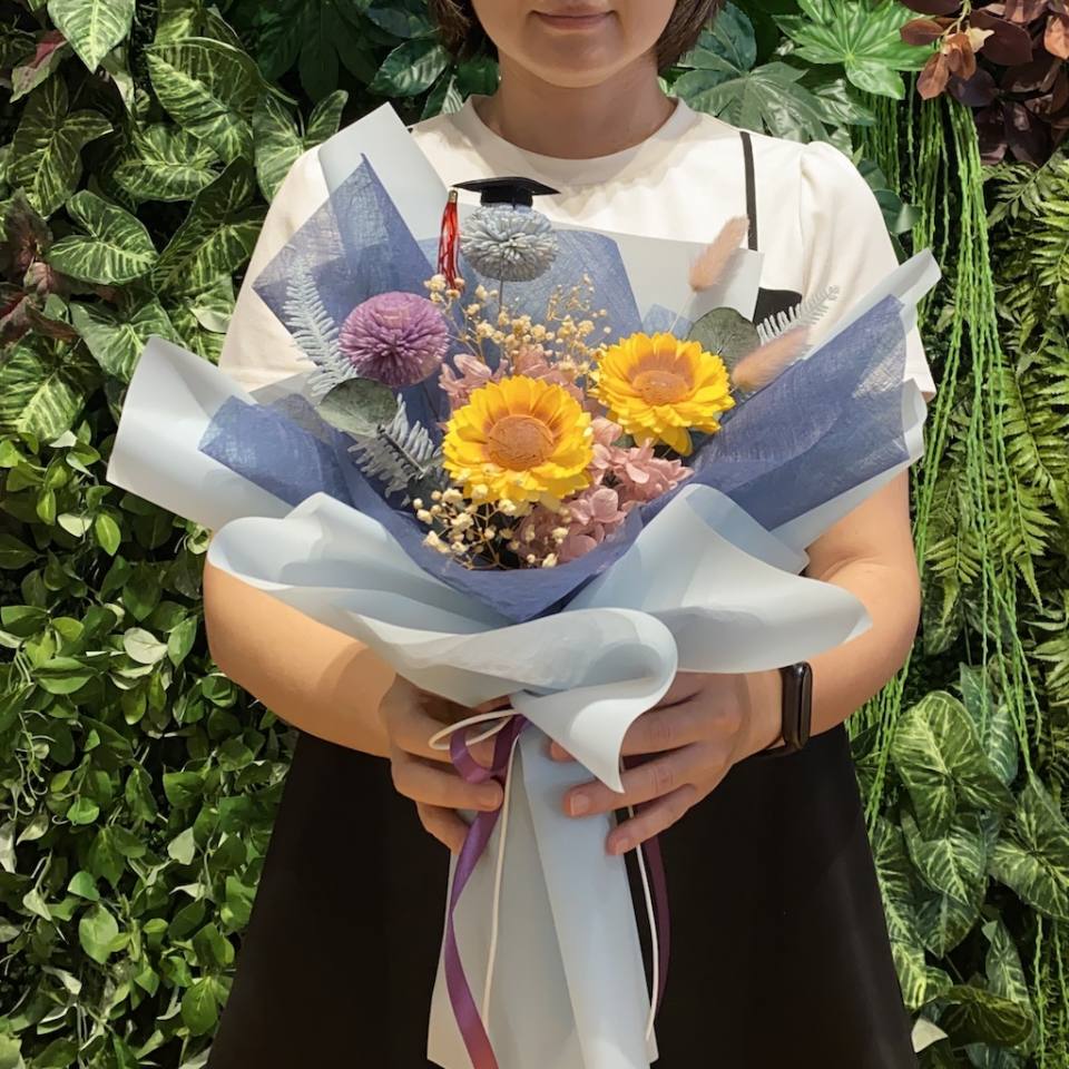 向光而行 畢業花束-實拍圖片