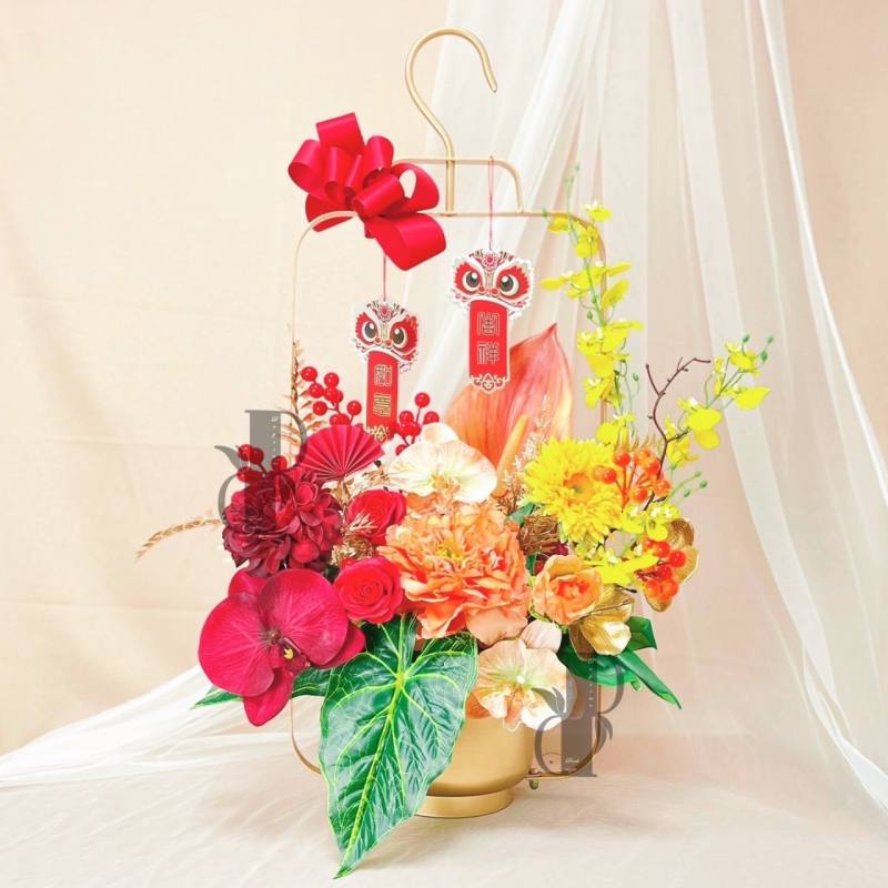 牆要花裝掛壁式花架+晝夜遷徙花藝室