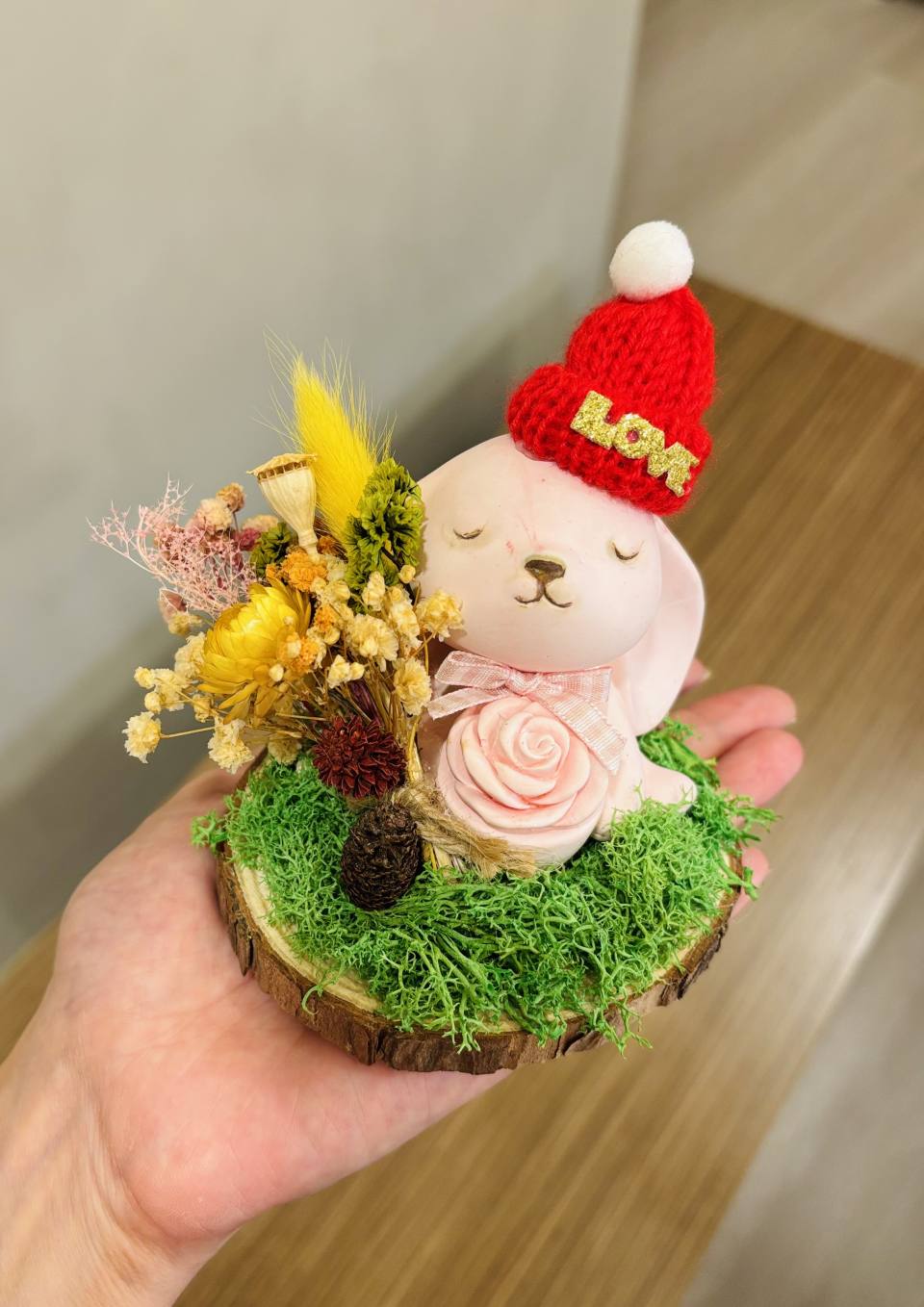 乾燥花聖誕擴香石