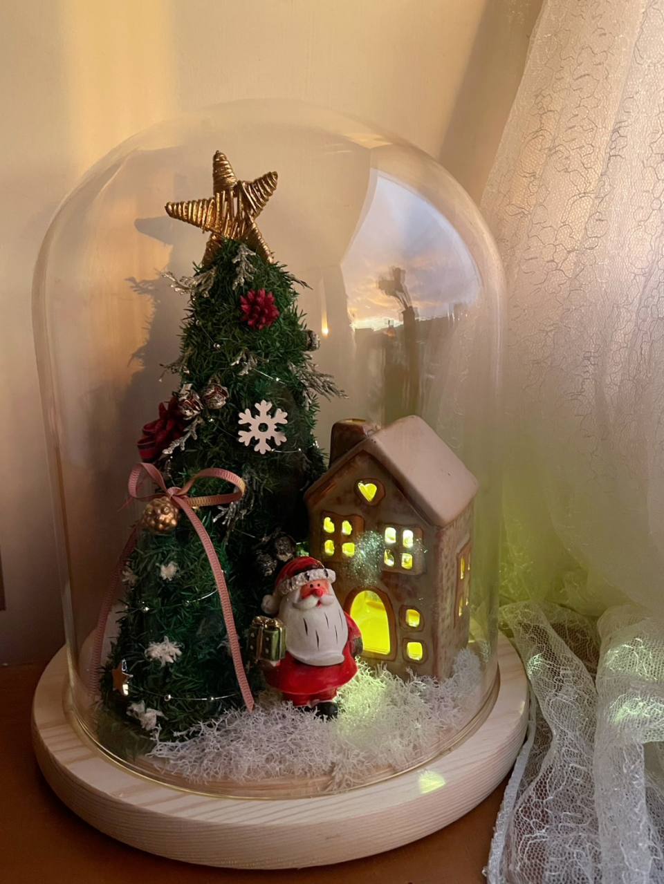 聖誕小鎮永生花盅+花訴花藝工坊