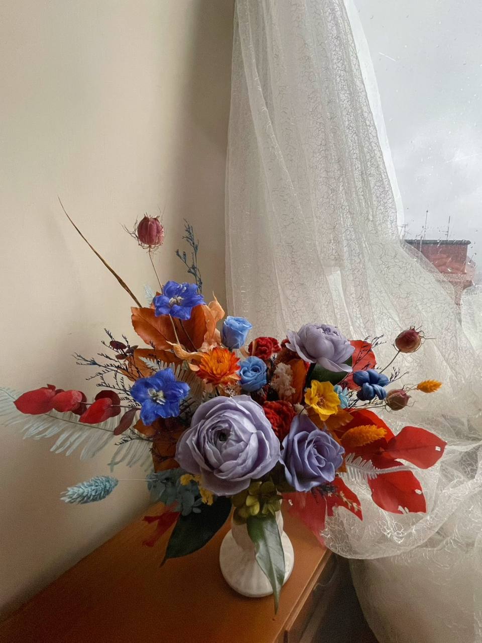 歐式高腳桌花/開幕花禮/升遷花禮/祝賀花禮 永生花+花訴花藝工坊