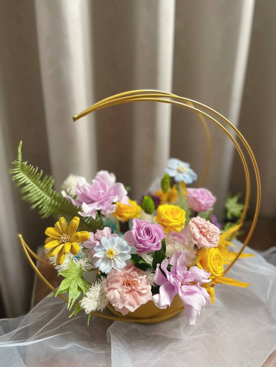 紫梔子永生花/開幕花禮/升遷花禮/祝賀花禮 永生花+花訴花藝工坊