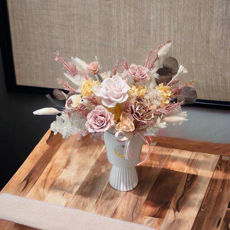 永生花盆花 居家擺設+Honey Flowers